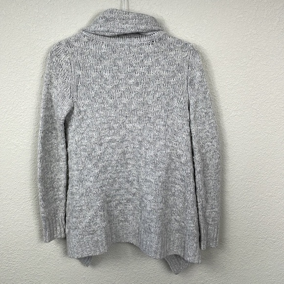 Talula Nubby Textured Popcorn Knit Open Front Shawl Cardigan Sweater Gray Sz XS - Picture 5 of 10